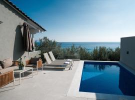 Aegean View Villa，位于Loutr&aacute; Elevther&oacute;n的乡村别墅