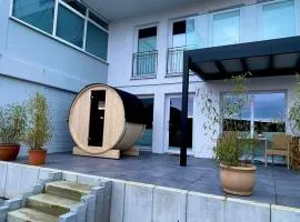 3 Ommi Kese Garden See Suite Terrasse Fasssauna am Biggesee