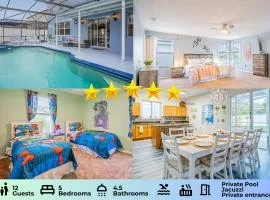 5 Bedroom Villa l 12 min to Disney l Themed Rooms l Orlando Area