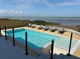 Waterfront 5 BR Home w Private Pool