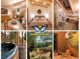 Anielski Zakątek Solina - balia z jacuzzi i sauna w cenie pobytu，位于索利纳的带按摩浴缸的酒店