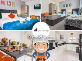 5-Bedroom Budget Contractor House with 10 Beds Free Parking and Free WiFi - Outfield Homes by Your Lettings Short Lets & Serviced Accommodation Peterborough