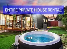 Entire Private 1-Bedroom with Hot Spa, 1 Gbps Wi-Fi, Parking, View