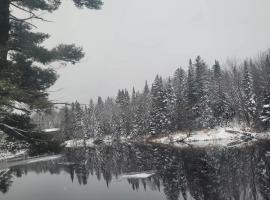 Le Jasmin chalet complet Rivière Kayak Nature，位于Saint-Paulin的酒店