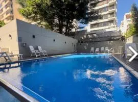 Departamento 3 amb para 5 personas con gimnasio, cochera y piscina