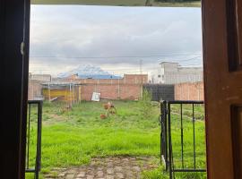 Casa familiar con vista al Chimborazo - Descubre Riobamba