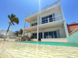 Casa junto a la playa en Chelem，位于车勒姆的酒店