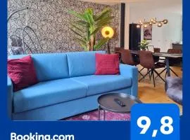 maremar - Style-Loft am Ferberturm - 2 Schlafzimmer - Luxus Boxspringbett - Arbeitsplätze - Highspeed WLAN