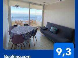 Departamento con vista al mar, de 2 dormitorios en Concon，位于康康的酒店