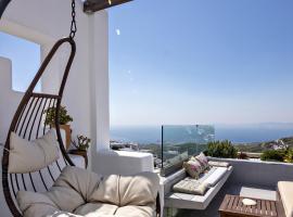 Sea Breeze Villa Triantaros Tinos，位于Triandáros的酒店