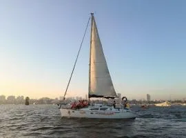 Sailing on Luxury Yacht