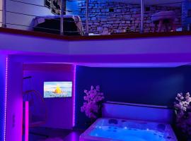 LOFT Aux Retrouvailles -Gîte avec Spa De 2 à 6 personnes，位于Moriviller的酒店