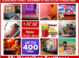1 AC BR House 400mbps, Netflix,Parking,Massager,Cook，位于Rodriguez的酒店