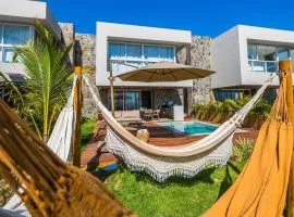 Casa de luxo pé na areia na Praia Marceneiro em Milagres