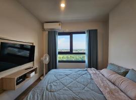 Monthly Stay at Escent Trang near Robinson mall，位于Ban Khuan Khan的自助式住宿
