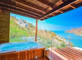 Cabaña con espectacular vista y jacuzzi privado