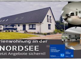 2 Exklusive Ferienwohnungen an der Nordsee，位于不来梅港的带停车场的酒店