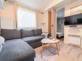 Mobil-home 2 chambres avec climatisation, terrasse et piscine à Mimizan - FR-1-50-162