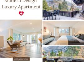 Modern designed, luxury mountain view Apartment，位于坎德施泰格的酒店