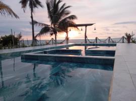 Casa Arrecife San Bernardo del Viento，位于圣贝尔纳多德尔比恩托的带按摩浴缸的酒店