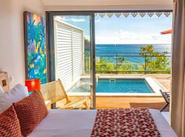 LES GALETS ROUGES LODGES & SPA，位于波尔兰特的酒店