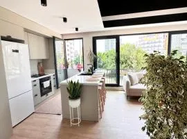 Marina ve sayapark avm yakın iki odalı tasarımlı güzel ev，位于梅尔辛的海滩短租房