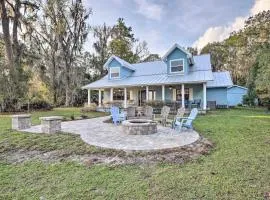 20 Mi to UF Campus Santa Fe Lake Escape with Dock!