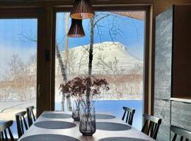 Meht&auml;herran Maja with a Saana fell view，位于基尔匹斯扎我维的木屋