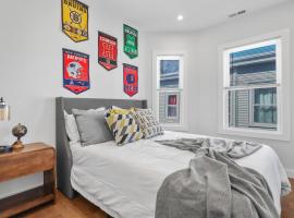 3BR2Bth TD Garden,MIT,Harvard,BOS,2 Parking Spaces，位于萨默维尔的酒店