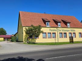 Pension Garni Zur Schamper Mühle，位于Gotthun的酒店