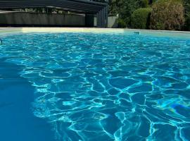 Large house with pool, spa and park，位于Effiat的酒店