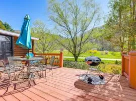 Fire Pit and Decks Creekside Cabin in Robbinsville