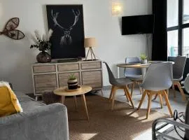 Nid cosy avec vue montagne, proximité commerce, 100 m des télécabines