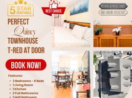 39 - 3BR Quincy - Stunning Townhouse near Adams，位于昆西的酒店