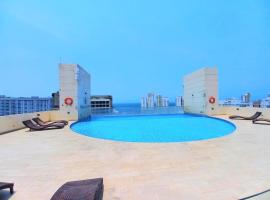 APARTAMENTO RODADERO CRISTAL BEACH In，位于Gaira的酒店