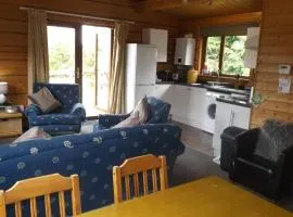Hand built log cabin at Avonvale Holiday Lodges