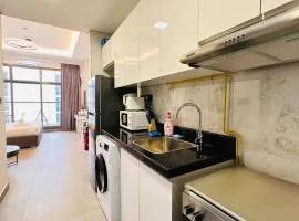 Luxury Studio Apartment Palm View with Big Balcony Free Parking by Belvilla