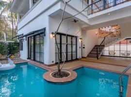 Wadi House - Luxury 3BR Villa in Siolim, 4km to beach，位于西奥利姆的酒店