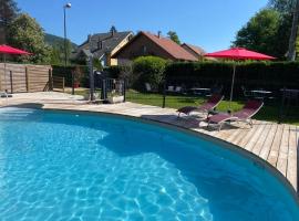 Les 4 flocons à 100m lac et du centre ville , wifi, parking, sauna，位于热拉梅的酒店