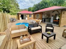 Bungalow Kazabô à Deshaies avec piscine