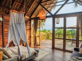 Cabaña Colibri Cielva Tayrona Vista al Mar con Aire Acondicionado Tax Free，位于洛斯纳兰霍斯的酒店