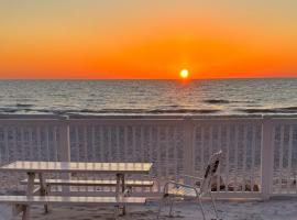 Beach Retreat Ocean View Condo Steps from Beach, Beautiful Sunsets & Gulf Swims Await!