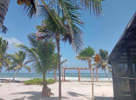 La caba&ntilde;a del pescador，位于T&oacute;cuaro的海滩酒店