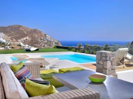 Villa Castalia by Thalassa Residence Mykonos，位于埃利亚海滩的宠物友好酒店