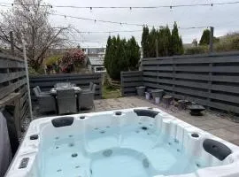Modern cottage with hot tub