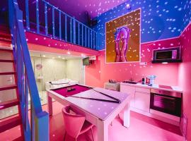 Funky House SPA - Jacuzzi - Salle de cinéma & Netflix - Billard - Nintendo switch & jeux，位于杜埃的酒店