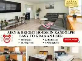 65 - 5BR Randolph - Elegant Haven near Dog Park