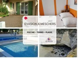Evasion à Meschers - Piscine - Plage - Tennis - Familles
