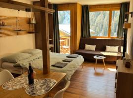 Studio Bellevue 1, ski lift 350m，位于琪纳尔的酒店