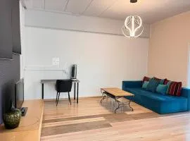Bright, comfy, industrial looking